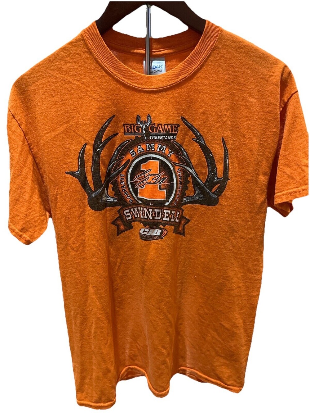 Sammy Swindell NHRA Drag Racing Deer Hunting Tee Big Game M